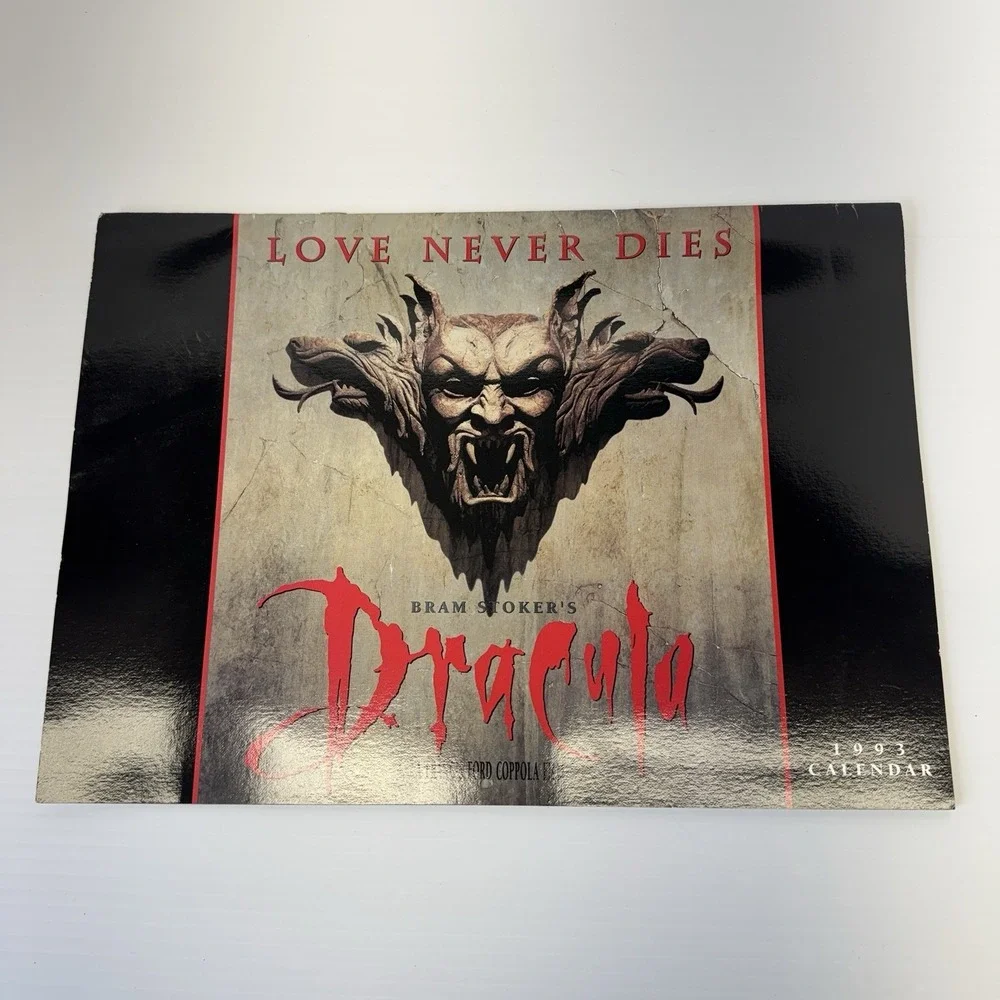 1993 Bram Stokers Dracula Calendar Unused Clean Vintage